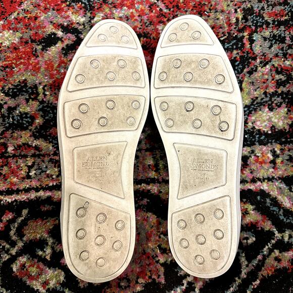 VERY GOOD Allen Edmonds Randolph Penny Loafer Sneaker Blue Suede Shoes 10.5 - Picture 7 of 10